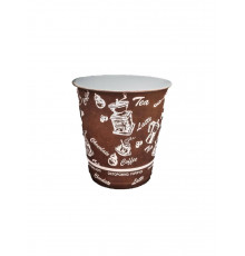 Бумажный стакан для горячих напитков Global cups 100 мл d=62 мм