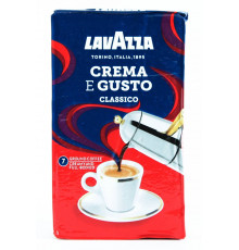 Кофе молотый Lavazza Crema E Gusto CLASSICO вакуумированный брикет 250 г