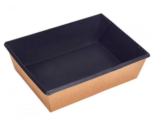 Картонный контейнер-салатник OneClick 1000 мл Black