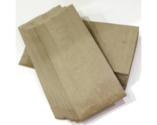 Бумажный пакет для выпечки V-образный Крафт 90+40×205 мм плотностью 40 г/м²