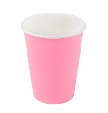 Бумажный стакан Ecopak Розовый d=90 350 мл