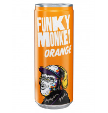 Газированный напиток Funky Monkey Orange в банке 330 мл