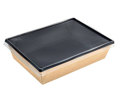 Картонный контейнер-салатник OneClick 1000 мл Black
