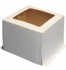 Крышка с окном коробки для торта Бел.-Крафт 300×300×300 мм