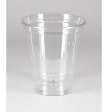 Прозрачный пластиковый (ПЭТ) стакан-шейкер для холодных продуктов 300 мл