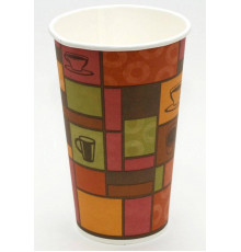 Бумажный стакан для кофе и горячих напитков Huhtamaki SP16S Чашки 400 / 473 мл