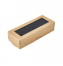 Картонный контейнер OneBox 500 мл 170×65×40 мм Black