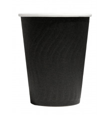 Бумажный стакан ECO CUPS конгрев Черная Волна 350 мл ∅ 90 мм для горячих напитков