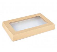 Бумажная крышка к контейнерам OneClick800 120×200 мм с прозрачным окном