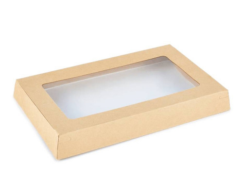 Бумажная крышка к контейнерам OneClick800 120×200 мм с прозрачным окном