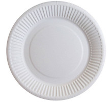 Тарелка бумажная Белая Ромашка мелованная d=230 мм