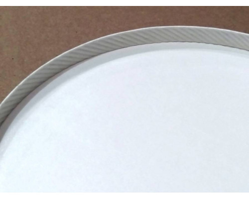 Контейнер бумажный круглый с ламинацией Белый 750 мл диаметром 150 мм высота 60 мм