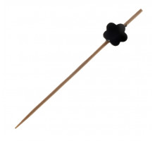 Пика бамбуковая для канапе Tambien ECO Клевер Черный 9 cм ×100 шт.