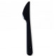Tambien одноразовый пластиковый (PS) нож премиум Черный длиной 180 мм с зубцами