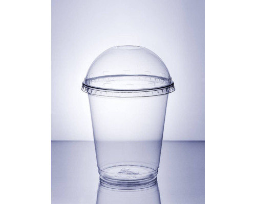 Прозрачный стакан-шейкер для холодных продуктов ПЭТ 300 мл