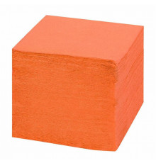 Одноразовые 1-слойные бумажные салфетки Wiloo Оранжевые 24×24 см с тиснением 400 шт.
